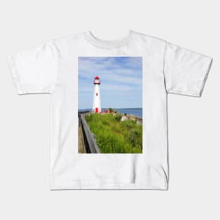 Wawatam Lighthouse, St. Ignace, Michigan Kids T-Shirt